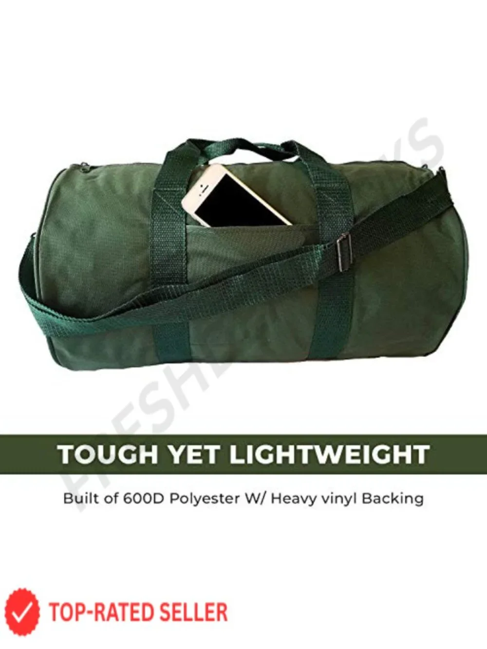 Heavy Duty Travel Duffel Bag Gym Sports Equipment 600D Polyester Adjustable